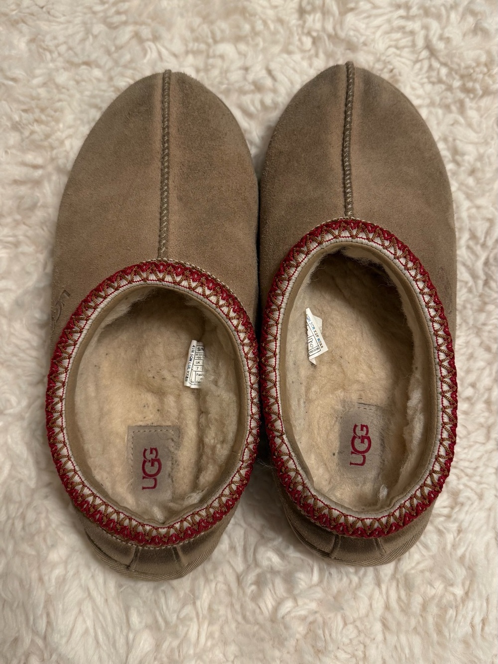 UGG Women's Chestnut Tasman Suede Slip-On Slipper